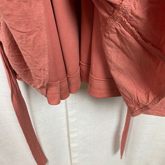 Torrid Beige Desert Sand Woven Tiered Mini Dress Sz.4 - Picture 12 of 16